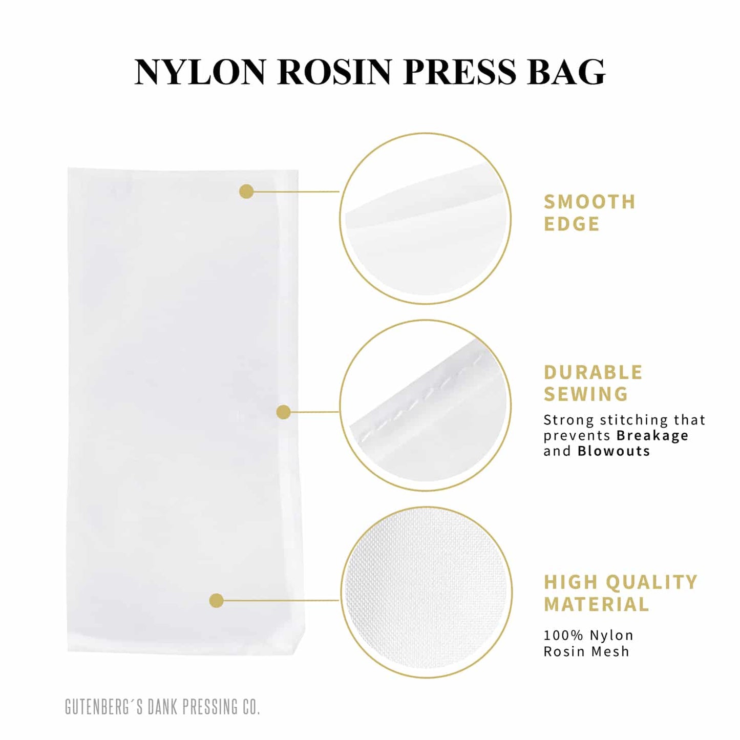 90u Micron Rosin Heat Press Bags 20-Pack 2 .5×4 Inch