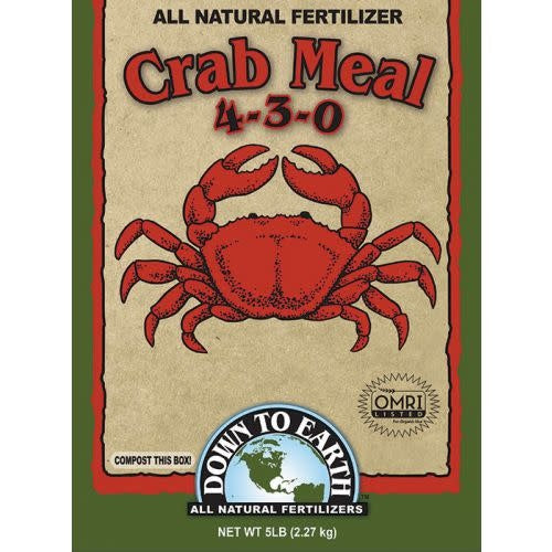 Down to Earth Crab Meal 4-3-0 OMRI 5lb Box