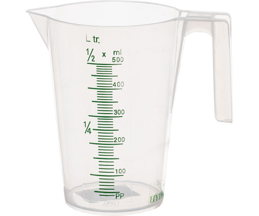 Hydrofarm HGMC500 Measuring Cup 500ml, Clear