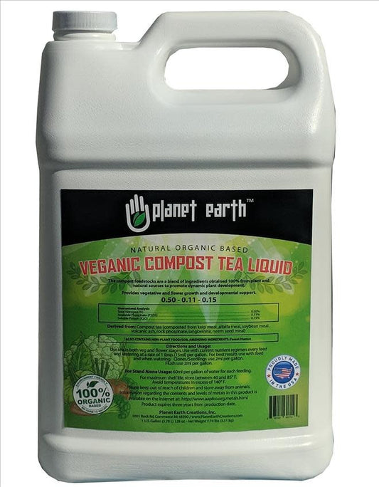 Planet Earth Veganic Compost Tea Gallon Bottle